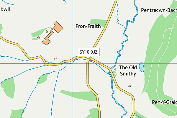 SY10 9JZ map - OS VectorMap District (Ordnance Survey) SY10 9JZ map - OS VectorMap District (Ordnance Survey)