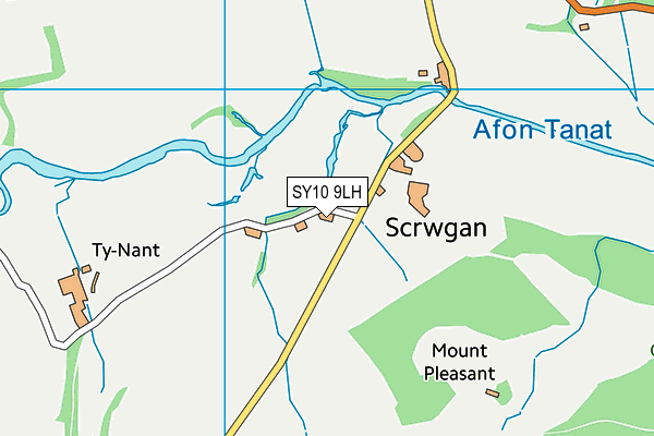 SY10 9LH map - OS VectorMap District (Ordnance Survey) SY10 9LH map - OS VectorMap District (Ordnance Survey)