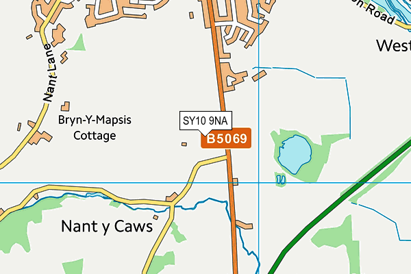SY10 9NA map - OS VectorMap District (Ordnance Survey) SY10 9NA map - OS VectorMap District (Ordnance Survey)