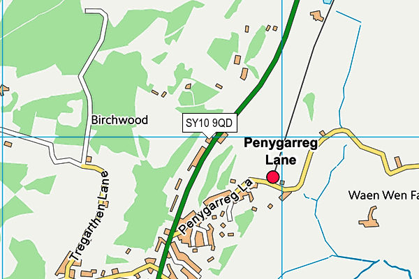 SY10 9QD map - OS VectorMap District (Ordnance Survey) SY10 9QD map - OS VectorMap District (Ordnance Survey)