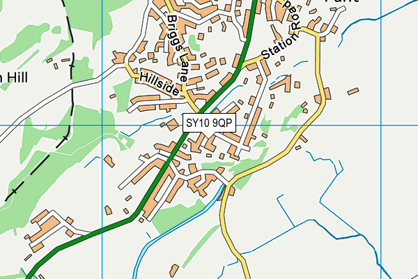 SY10 9QP map - OS VectorMap District (Ordnance Survey) SY10 9QP map - OS VectorMap District (Ordnance Survey)