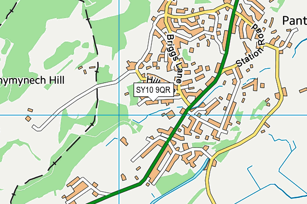 SY10 9QR map - OS VectorMap District (Ordnance Survey)