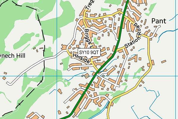 SY10 9QT map - OS VectorMap District (Ordnance Survey) SY10 9QT map - OS VectorMap District (Ordnance Survey)
