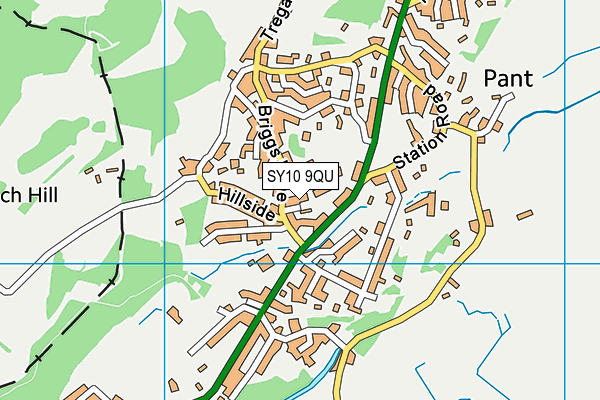 SY10 9QU map - OS VectorMap District (Ordnance Survey) SY10 9QU map - OS VectorMap District (Ordnance Survey)