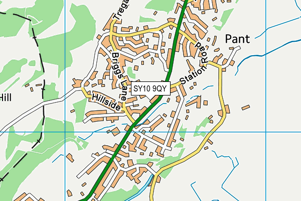 SY10 9QY map - OS VectorMap District (Ordnance Survey) SY10 9QY map - OS VectorMap District (Ordnance Survey)