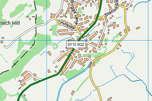 SY10 9QZ map - OS VectorMap District (Ordnance Survey) SY10 9QZ map - OS VectorMap District (Ordnance Survey)