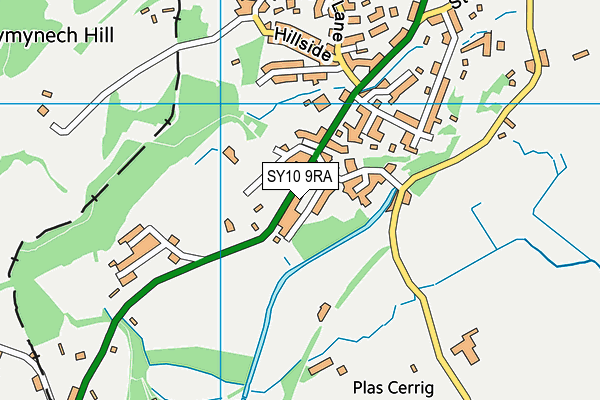 SY10 9RA map - OS VectorMap District (Ordnance Survey) SY10 9RA map - OS VectorMap District (Ordnance Survey)