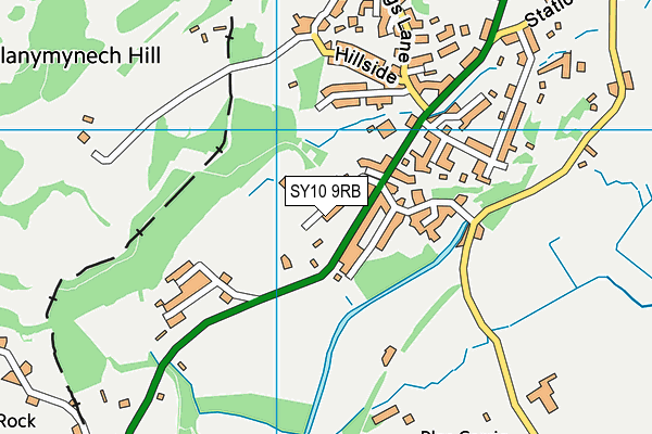 SY10 9RB map - OS VectorMap District (Ordnance Survey) SY10 9RB map - OS VectorMap District (Ordnance Survey)