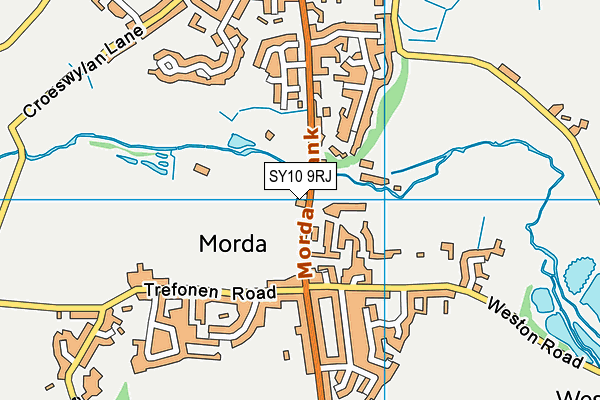 SY10 9RJ map - OS VectorMap District (Ordnance Survey) SY10 9RJ map - OS VectorMap District (Ordnance Survey)