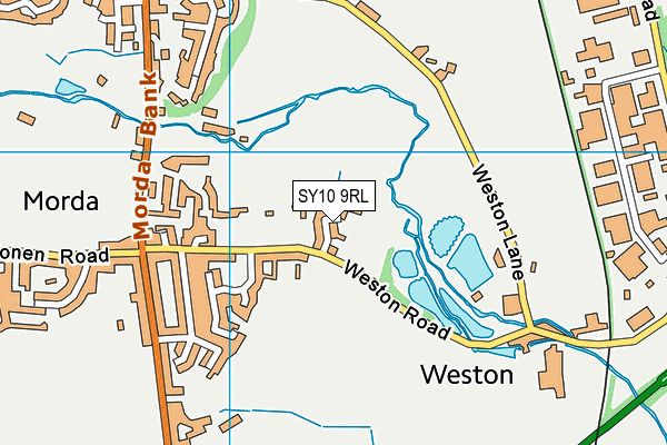 SY10 9RL map - OS VectorMap District (Ordnance Survey) SY10 9RL map - OS VectorMap District (Ordnance Survey)