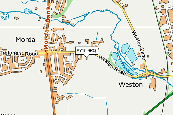 SY10 9RQ map - OS VectorMap District (Ordnance Survey) SY10 9RQ map - OS VectorMap District (Ordnance Survey)