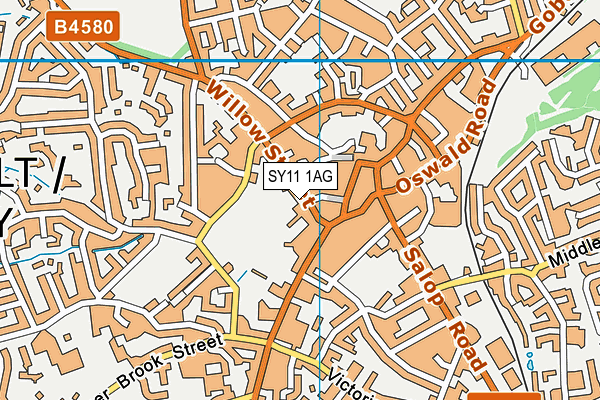 SY11 1AG map - OS VectorMap District (Ordnance Survey) SY11 1AG map - OS VectorMap District (Ordnance Survey)