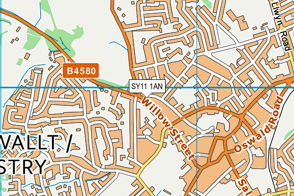 SY11 1AN map - OS VectorMap District (Ordnance Survey) SY11 1AN map - OS VectorMap District (Ordnance Survey)