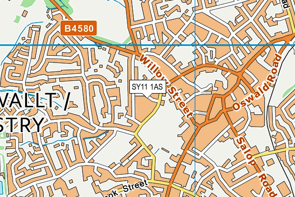 SY11 1AS map - OS VectorMap District (Ordnance Survey) SY11 1AS map - OS VectorMap District (Ordnance Survey)
