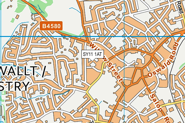 SY11 1AT map - OS VectorMap District (Ordnance Survey) SY11 1AT map - OS VectorMap District (Ordnance Survey)