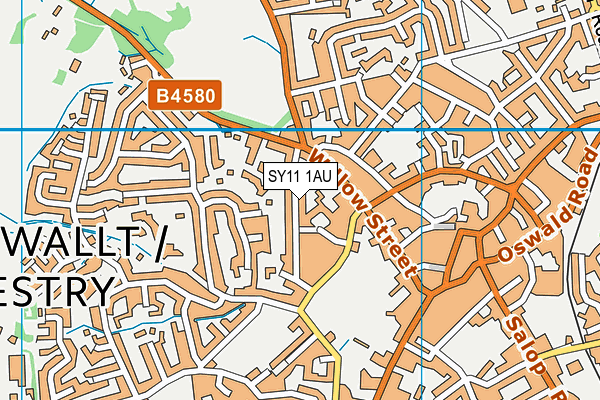 SY11 1AU map - OS VectorMap District (Ordnance Survey) SY11 1AU map - OS VectorMap District (Ordnance Survey)