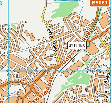 SY11 1BX map - OS VectorMap District (Ordnance Survey) SY11 1BX map - OS VectorMap District (Ordnance Survey)