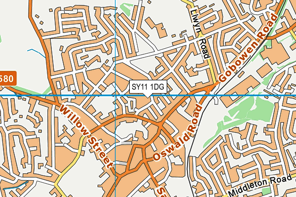 SY11 1DG map - OS VectorMap District (Ordnance Survey) SY11 1DG map - OS VectorMap District (Ordnance Survey)