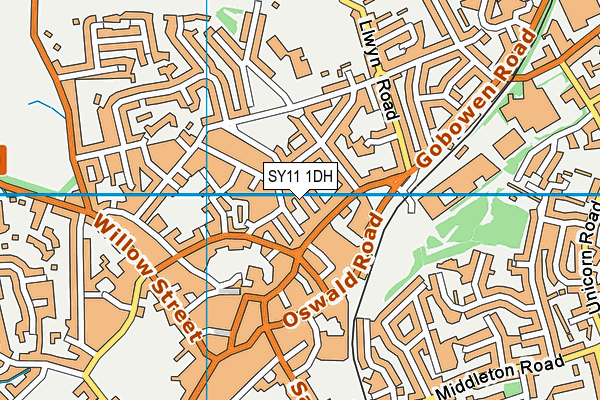 SY11 1DH map - OS VectorMap District (Ordnance Survey) SY11 1DH map - OS VectorMap District (Ordnance Survey)