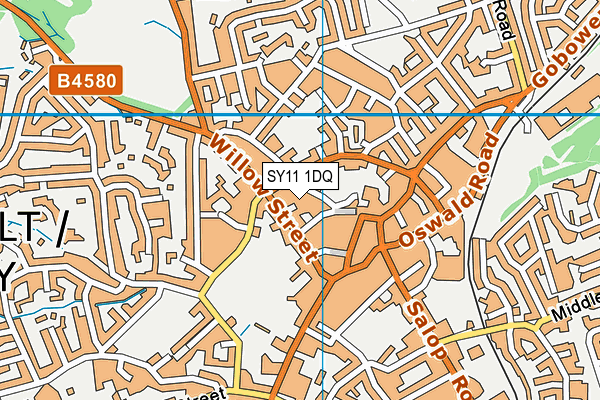 SY11 1DQ map - OS VectorMap District (Ordnance Survey) SY11 1DQ map - OS VectorMap District (Ordnance Survey)