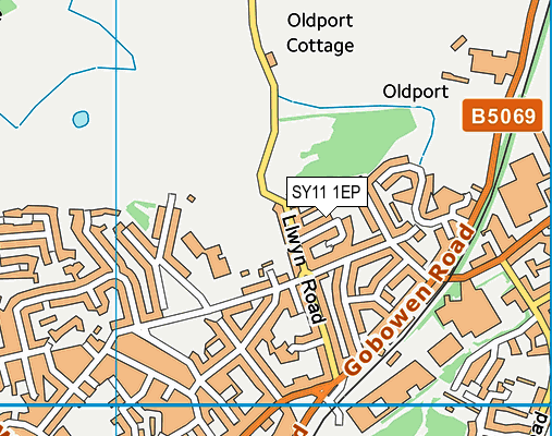 SY11 1EP map - OS VectorMap District (Ordnance Survey) SY11 1EP map - OS VectorMap District (Ordnance Survey)