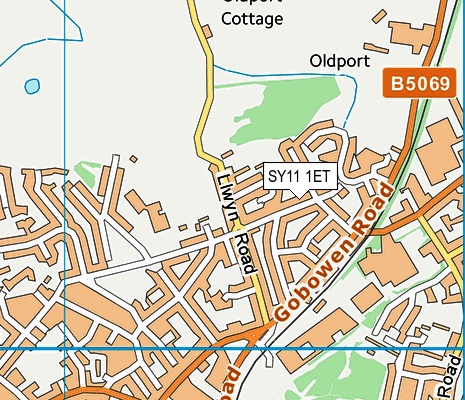 SY11 1ET map - OS VectorMap District (Ordnance Survey) SY11 1ET map - OS VectorMap District (Ordnance Survey)