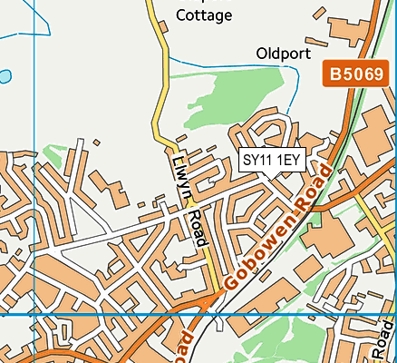 SY11 1EY map - OS VectorMap District (Ordnance Survey) SY11 1EY map - OS VectorMap District (Ordnance Survey)