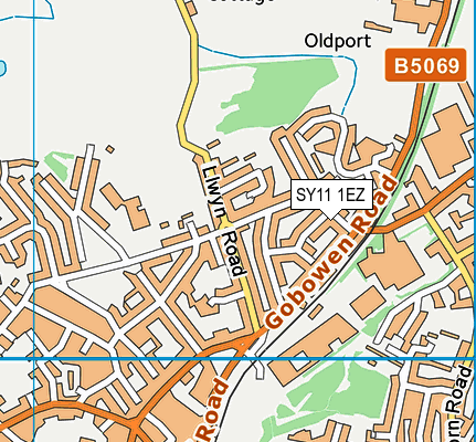 SY11 1EZ map - OS VectorMap District (Ordnance Survey) SY11 1EZ map - OS VectorMap District (Ordnance Survey)