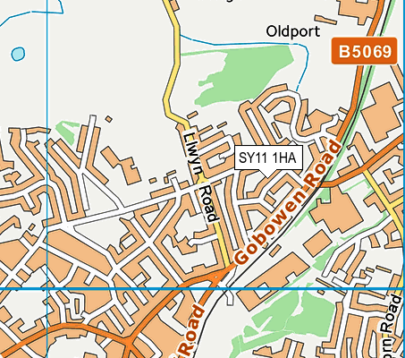SY11 1HA map - OS VectorMap District (Ordnance Survey) SY11 1HA map - OS VectorMap District (Ordnance Survey)