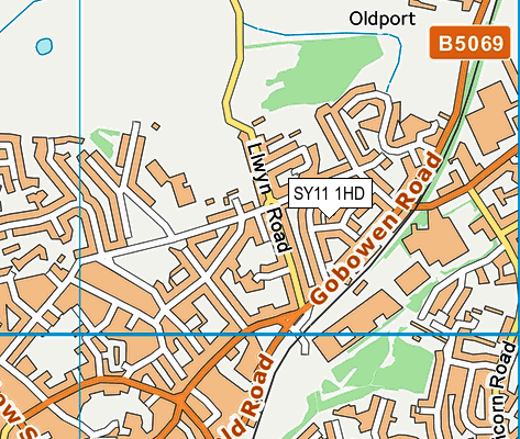 SY11 1HD map - OS VectorMap District (Ordnance Survey) SY11 1HD map - OS VectorMap District (Ordnance Survey)