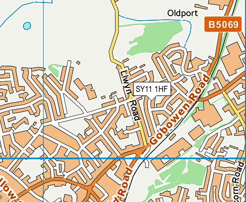 SY11 1HF map - OS VectorMap District (Ordnance Survey) SY11 1HF map - OS VectorMap District (Ordnance Survey)