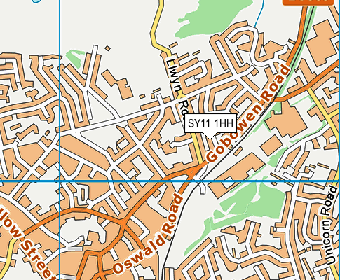 SY11 1HH map - OS VectorMap District (Ordnance Survey) SY11 1HH map - OS VectorMap District (Ordnance Survey)