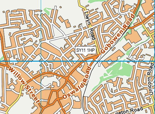 SY11 1HP map - OS VectorMap District (Ordnance Survey) SY11 1HP map - OS VectorMap District (Ordnance Survey)