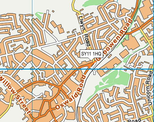 SY11 1HQ map - OS VectorMap District (Ordnance Survey) SY11 1HQ map - OS VectorMap District (Ordnance Survey)