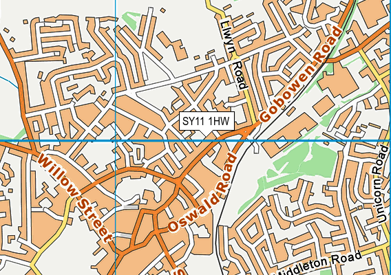 SY11 1HW map - OS VectorMap District (Ordnance Survey) SY11 1HW map - OS VectorMap District (Ordnance Survey)