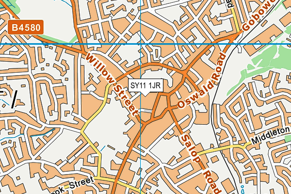 SY11 1JR map - OS VectorMap District (Ordnance Survey) SY11 1JR map - OS VectorMap District (Ordnance Survey)