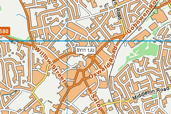 SY11 1JU map - OS VectorMap District (Ordnance Survey) SY11 1JU map - OS VectorMap District (Ordnance Survey)