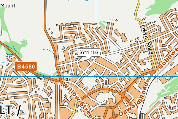 SY11 1LG map - OS VectorMap District (Ordnance Survey) SY11 1LG map - OS VectorMap District (Ordnance Survey)