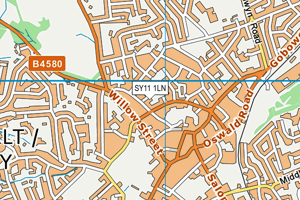 SY11 1LN map - OS VectorMap District (Ordnance Survey) SY11 1LN map - OS VectorMap District (Ordnance Survey)