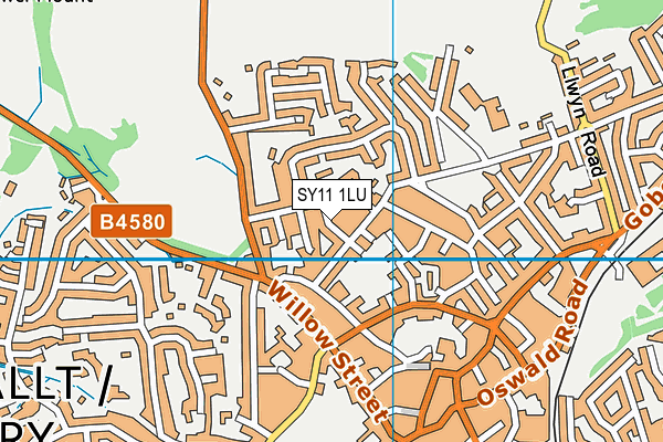 SY11 1LU map - OS VectorMap District (Ordnance Survey) SY11 1LU map - OS VectorMap District (Ordnance Survey)