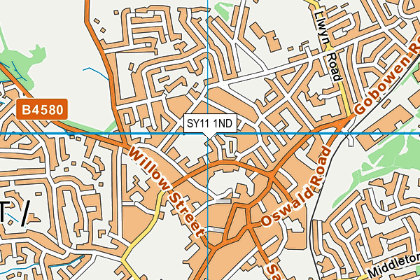 SY11 1ND map - OS VectorMap District (Ordnance Survey) SY11 1ND map - OS VectorMap District (Ordnance Survey)
