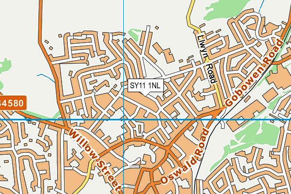 SY11 1NL map - OS VectorMap District (Ordnance Survey) SY11 1NL map - OS VectorMap District (Ordnance Survey)