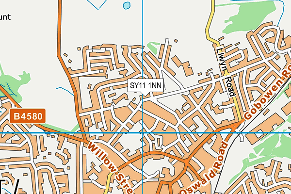 SY11 1NN map - OS VectorMap District (Ordnance Survey) SY11 1NN map - OS VectorMap District (Ordnance Survey)