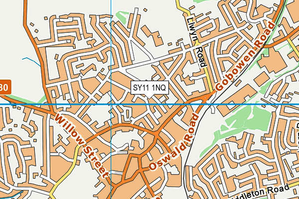 SY11 1NQ map - OS VectorMap District (Ordnance Survey) SY11 1NQ map - OS VectorMap District (Ordnance Survey)