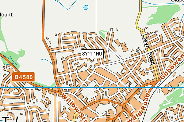 SY11 1NU map - OS VectorMap District (Ordnance Survey) SY11 1NU map - OS VectorMap District (Ordnance Survey)