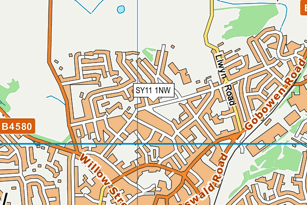 SY11 1NW map - OS VectorMap District (Ordnance Survey) SY11 1NW map - OS VectorMap District (Ordnance Survey)