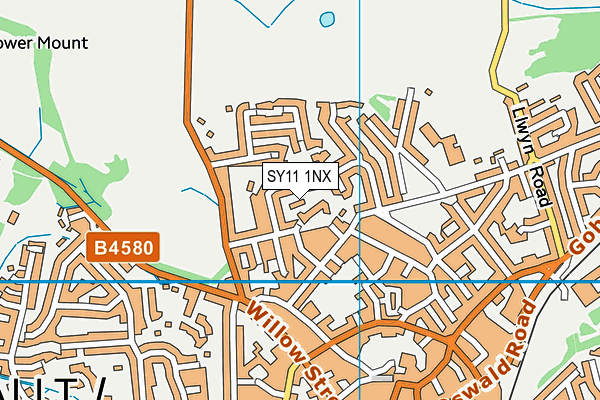 SY11 1NX map - OS VectorMap District (Ordnance Survey) SY11 1NX map - OS VectorMap District (Ordnance Survey)
