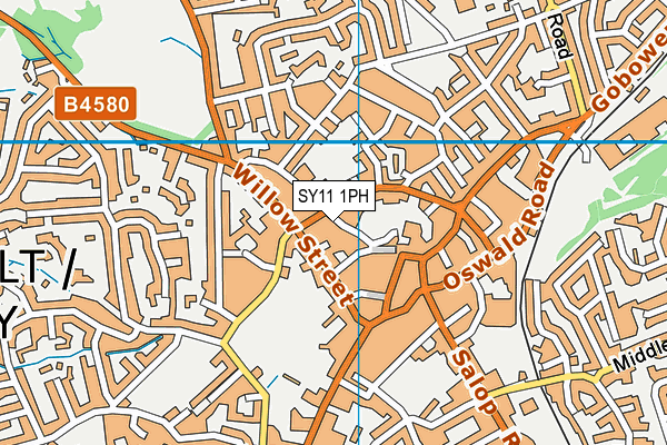 SY11 1PH map - OS VectorMap District (Ordnance Survey) SY11 1PH map - OS VectorMap District (Ordnance Survey)