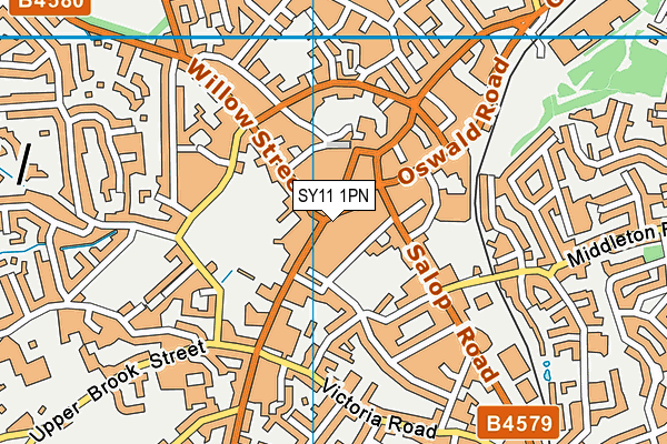SY11 1PN map - OS VectorMap District (Ordnance Survey) SY11 1PN map - OS VectorMap District (Ordnance Survey)