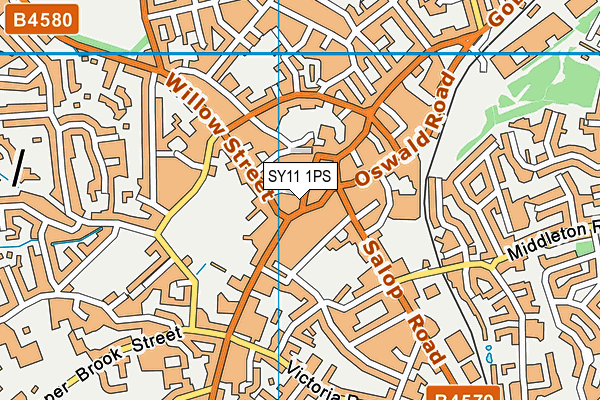 SY11 1PS map - OS VectorMap District (Ordnance Survey) SY11 1PS map - OS VectorMap District (Ordnance Survey)